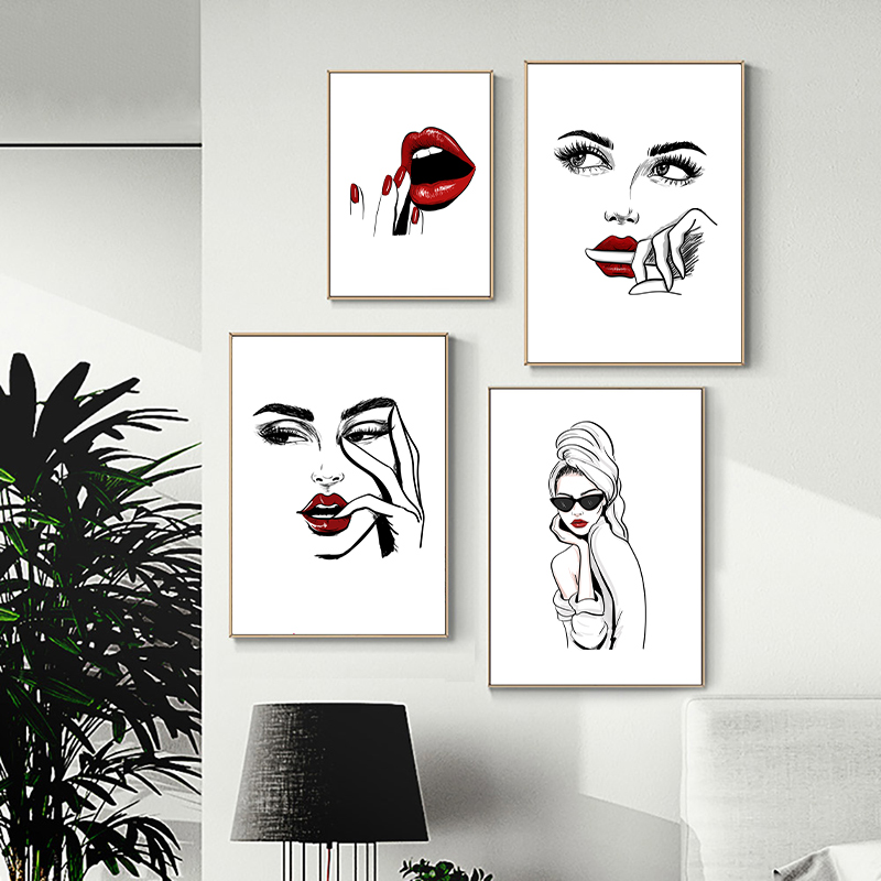 Beauty Of Makeup Quotes - Cetak Poster Rias Mode Nordik Modern