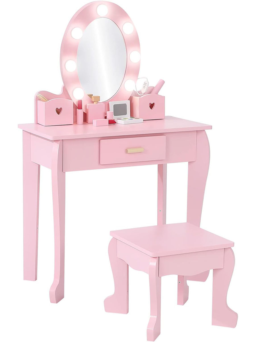 Beauty Makeup Kit For Kids - Set Meja Rias dan Kursi Anak