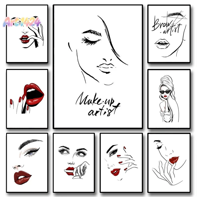 Beauty Of Makeup Quotes - Poster Riasan Fashion Wanita Cantik Seksi