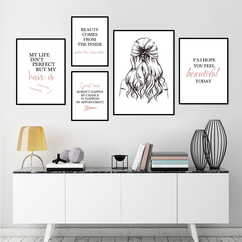 Beauty Of Makeup Quotes - barbershop kutipan poster seni gaya rambut