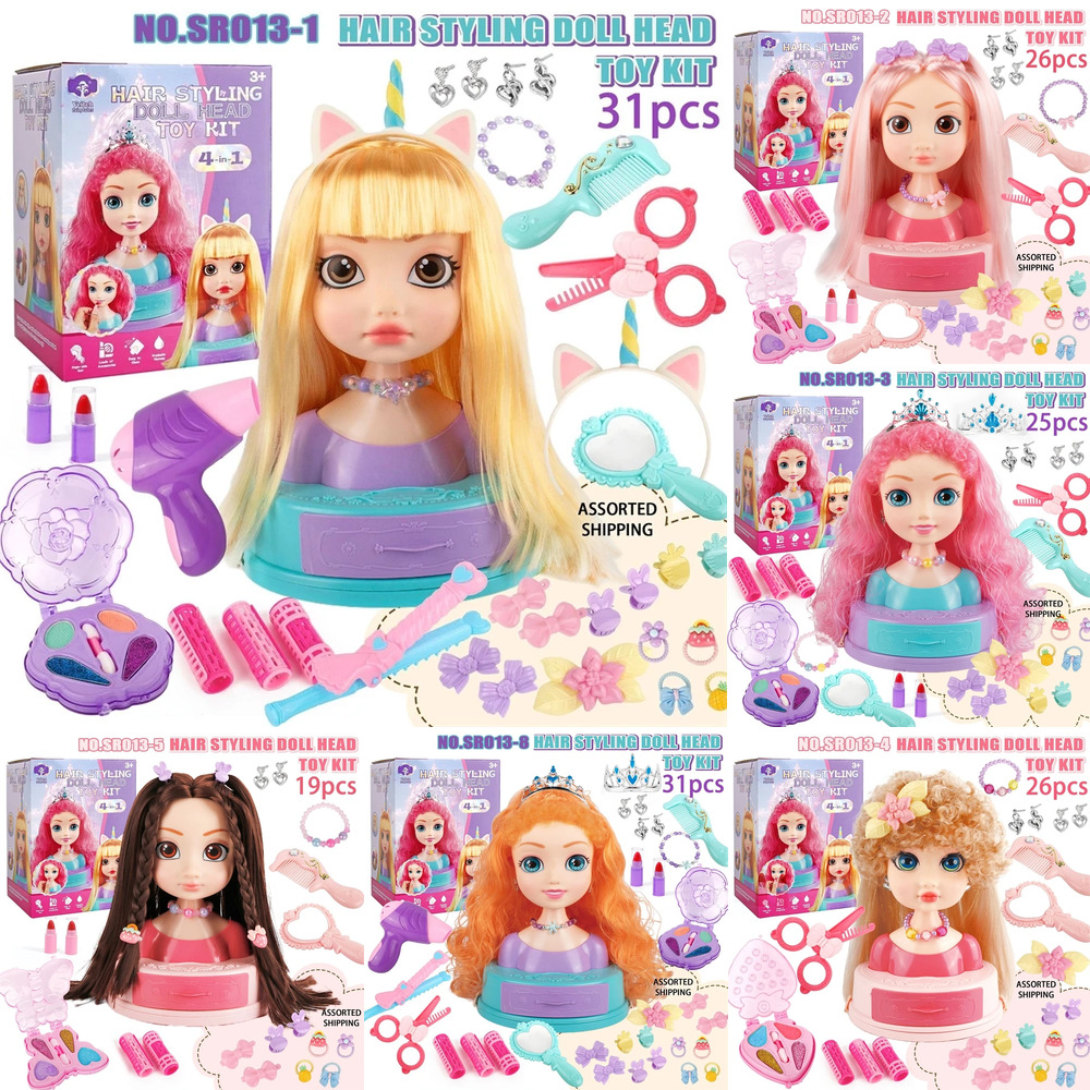 Beauty Makeup Kit For Kids - Set Mainan Rias Kepala Boneka Penata