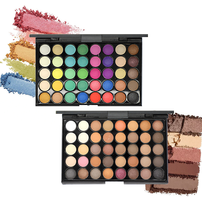 Eyeshadow Glitter Pigment - Palet Eyeshadow 40 Warna - Matte