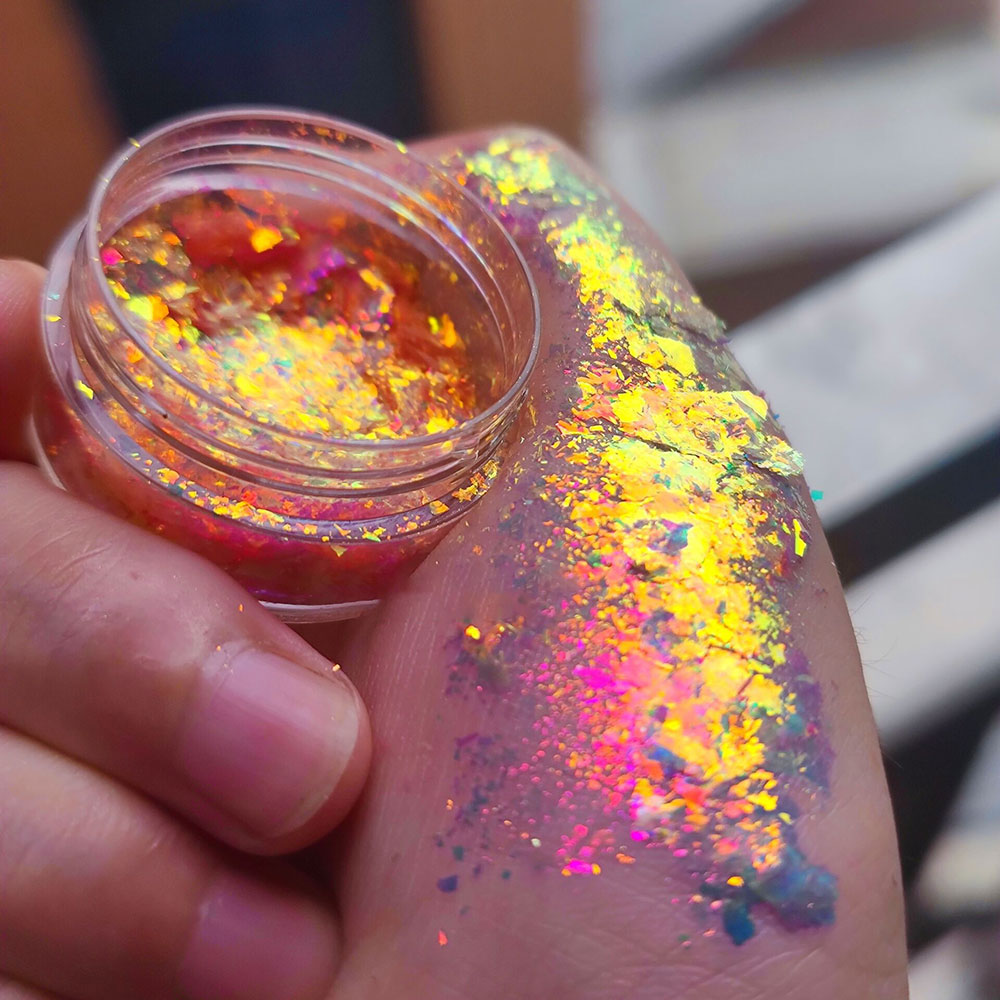 Serpihan Opal Kuku Chameleon B - Eyeshadow Glitter Pigment ulasan dan harga