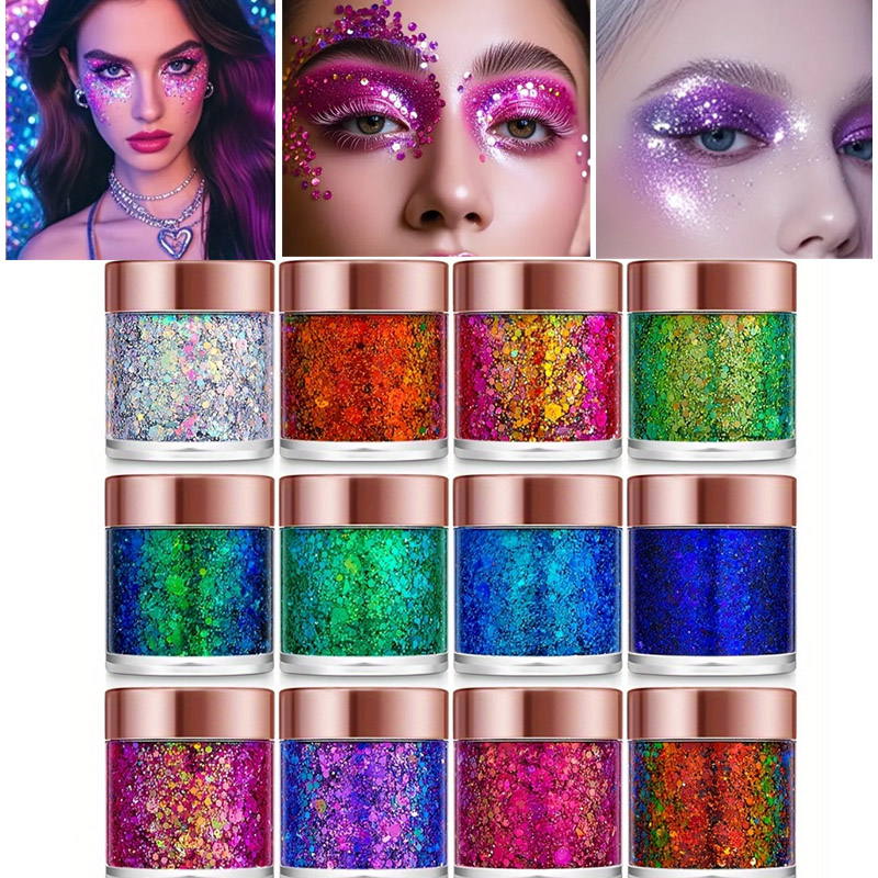 1 Buah Glitter Rias Gel Glitte - Eyeshadow Glitter Pigment ulasan dan harga