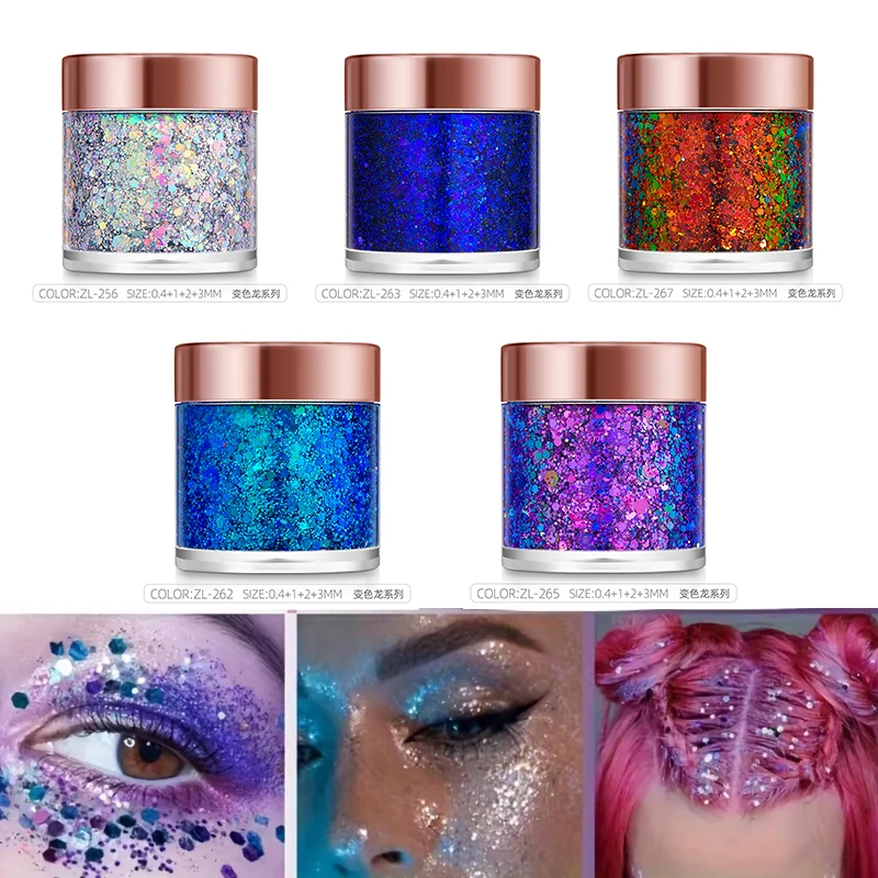 1 Buah Glitter Rias Gel Glitte - Eyeshadow Glitter Pigment ulasan dan harga