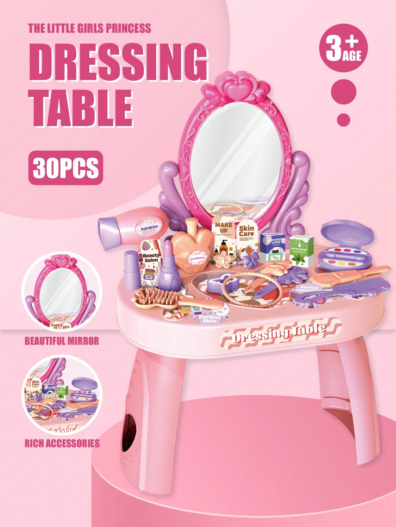 Set Mainan Meja Rias Putri Ana - Beauty Makeup Kit For Kids ulasan dan harga