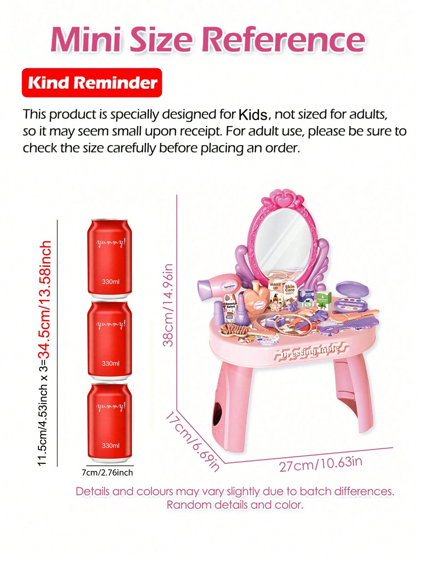 Set Mainan Meja Rias Putri Ana - Beauty Makeup Kit For Kids ulasan dan harga