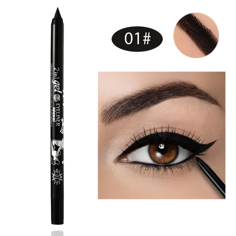 2 in1 Eyeliner Matte pensil ga - Eyeshadow Glitter Pigment ulasan dan harga